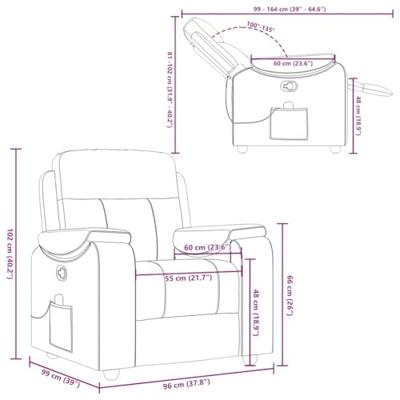 Massagestoel verstelbaar stof lichtgrijs