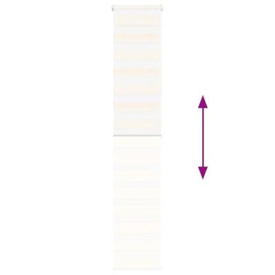 Zebra rolgordijn 40x200 cm stofbreedte 35,9 cm marmerbeige