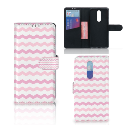 OnePlus 7 Pro Telefoon Hoesje Waves Roze OnePlus 7 Pro Telefoon Hoesje Waves Roze