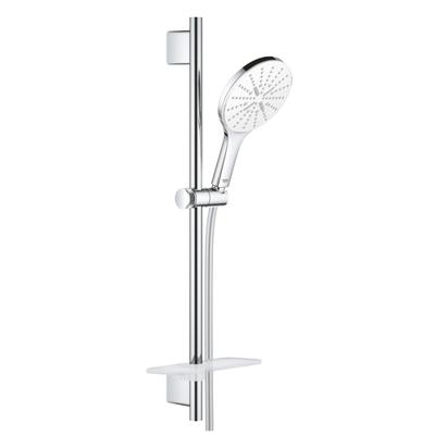GROHE Vitalio Smartactive Glijstangset - 60cm - ronde handdouche - 3 straalsoorten - gladde doucheslang - met zeepschaal - chroom 26598000