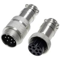 Pollin 453567 Ronde connector Stekker, Bus Totaal aantal polen: 9 1 set(s) - thumbnail