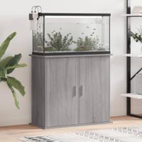 VidaXL Aquariumstandaard 81x36x73 cm bewerkt hout grijs sonoma eiken - thumbnail