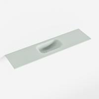 MONDIAZ EDEN Greey solid surface inleg wastafel voor toiletmeubel 90cm. Positie wasbak midden - thumbnail