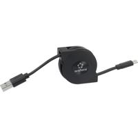 Renkforce RF-4352332 USB-kabel USB 2.0 USB-A stekker, USB-micro-B stekker 0.80 m Zwart - thumbnail