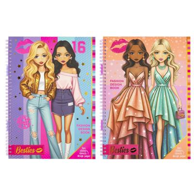 Creative Craft Group Besties fashion ontwerpboek a4 met accessoires