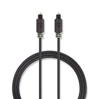 Nedis Optische Audiokabel | TosLink Male naar TosLink Male | 2 m | 1 stuks - CABW25000AT20 CABW25000AT20 - thumbnail