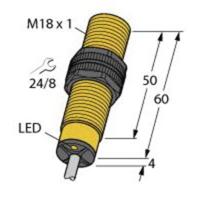 Turck Inductieve sensor Niet vlak PNP, NO NI12U-S18-AP6X - thumbnail