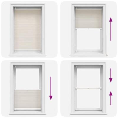 VidaXL Plissé rolgordijn 80x150cm creme