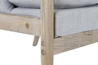 Armstoel DKD Home Decor Natuurlijk Lichtgrijs Spar 68 x 69 x 89 cm - thumbnail