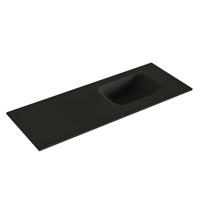MONDIAZ LEX Urban solid surface inleg wastafel voor toiletmeubel 80cm. Positie wasbak rechts - thumbnail