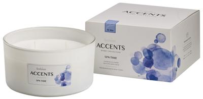 Bolsius Geurkaars Accents Spa Time 13,7 Cm Wax Wit