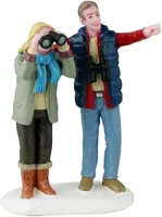 Lovebirds 4x10x13 cm Kersthuisje LEMAX - Lemax - thumbnail