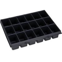 L-BOXX Verdeler voor kleine delen | B349xD265xH63 m polystyreen | met 18 bakken | zwart | 1 stuk - 1000010137 1000010137 - thumbnail