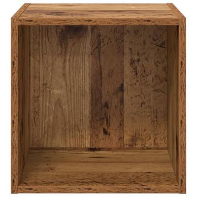 Wandkast Oud hout 37 x 37 x 37 cm Bewerkt hout Wandkast Oud hout 37 x 37 x 37 cm Bewerkt hout