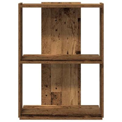 Boekenkast 3-laags 60x30x80 cm bewerkt hout oud houtkleur Boekenkast 3-laags 60x30x80 cm bewerkt hout oud houtkleur