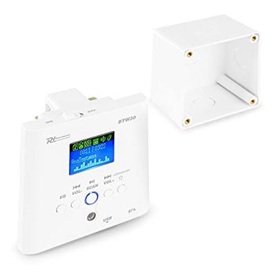Power Dynamics BTW30SET inbouw versterker met Bluetooth, 2x plafond speaker en afstandsbediening - 30W