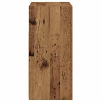 Dressoir met LED-verlichting 80x35x75 cm bewerkt hout oud hout - thumbnail