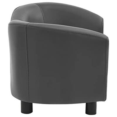 VidaXL Hondenbank 67x41x39 cm kunstleer grijs