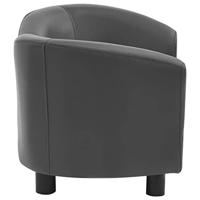 VidaXL Hondenbank 67x41x39 cm kunstleer grijs - thumbnail