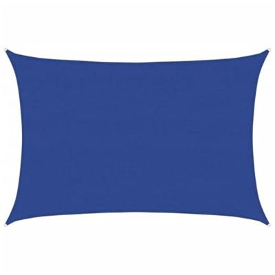 VidaXL Zonnezeil 160 g/m² rechthoekig 4x5 m hdpe blauw