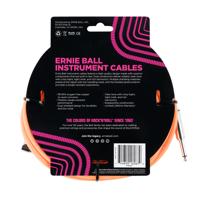 Ernie Ball 6067 Braided Instrument Cable, 7.5 meter, Neon Orange - thumbnail