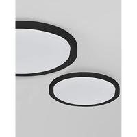 Lyora PlafonniereTroy zwart Ø 46cm - 9053592 - thumbnail