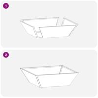 Tuin Kom Plantenbak Zilver 50 x 50 x 15 cm Roestvrij staal - thumbnail