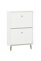 Schildmeyer Schoenenkast Bjarne (2 vakken, mat wit) - thumbnail