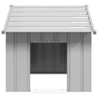 Hondenhok met dak 83x130x85 cm gegalvaniseerd staal - thumbnail