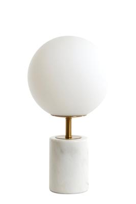 Light & Living Design tafellampMedina wit met goud 47cm - 1874226