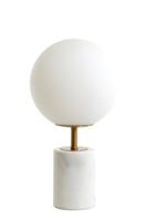 Light & Living Design tafellampMedina wit met goud 47cm - 1874226 - thumbnail