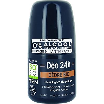 So Bio Etic Deo for men 3 in 1 cedar 50 Milliliter