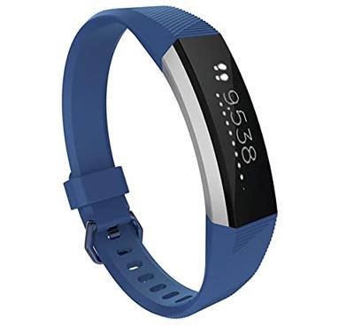 FitBit Alta HR siliconen bandje met gesp - Maat: Large - Denimblauw FitBit Alta HR siliconen bandje met gesp - Maat: Large - Denimblauw