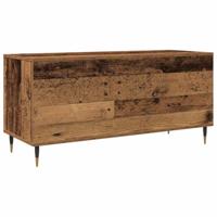 Platenkast met plank Oud hout 100 x 38 x 48 cm Bewerkt hout - thumbnail