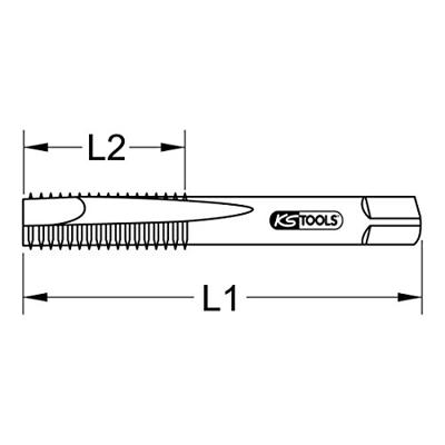 KS Tools 3312050 Handtapset Metrisch M5 x 0.8 Rechtslopend Staal 1 stuk(s)