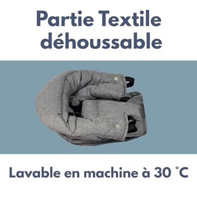 BAMBISOL zitverhoger - Comfort rugleuning - Afneembare en machinewasbare hoes - Meerpuntsbevestiging