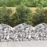 VidaXL Schanskorf gewelfd 100x30x60/80 cm gegalvaniseerd ijzer - thumbnail