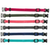 TRIXIE PUPPY HALSBANDSET FUCHSIA/GRAFIET/INDIGO/BOSGROEN/KORAAL - thumbnail