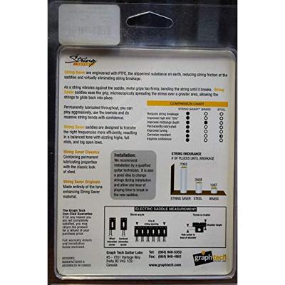 Graph Tech PS 8001 00 String Saver Saddles Offset Intonation Screws Originele brugzadels voor ST/TE-gitaar (6 stuks)