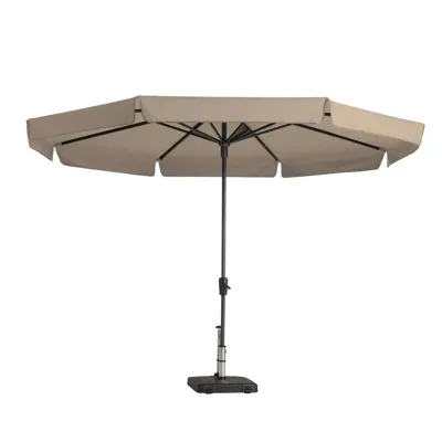 Parasol syros d350cm+volant ecru