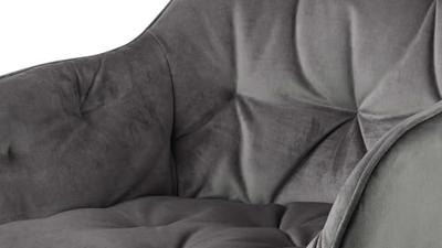 Bendt Eetkamerstoel 'Loren' Velvet, kleur Dark Grey - thumbnail