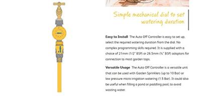 Watertimer handmatig