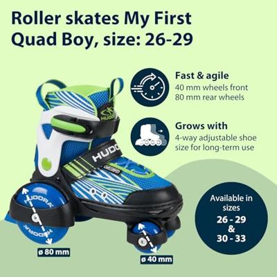 Hudora mijn eerste rolschaatsen, mt 26-29