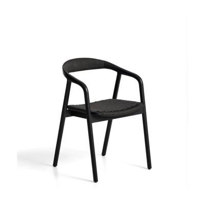 Kave Home Derile eetkamerstoel eiken Zwart