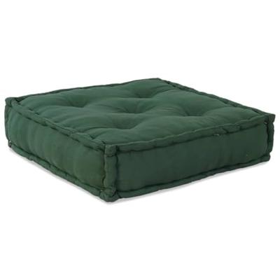 vidaXL Poef modulair 70x70x54 stof groen, bank, converteerbare bank, stoffen bank, modulaire bank, pallet kussen, vloer bank, bank, hoekbank