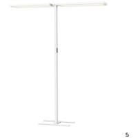 SLV Led kantoor vloerlampWorklight Pro wit - dubbel - 1007466 - thumbnail