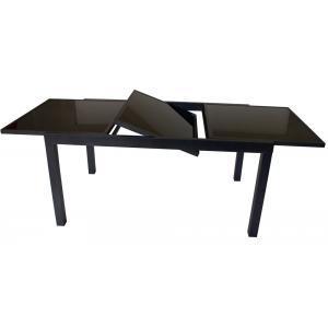 Murcia Uitschuifbare tuintafel met glazen tafelblad 150/210 Murcia Uitschuifbare tuintafel met glazen tafelblad 150/210