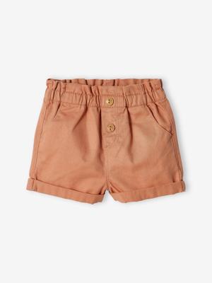 Short met elastische taille voor baby's klei Short met elastische taille voor baby's klei