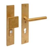 Intersteel VoordeurbeslagJura PC 72mm messing getrommeld - 0011.396236Z - thumbnail