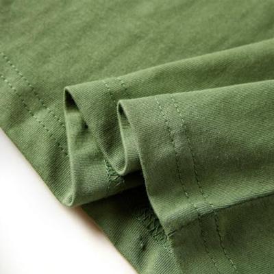 Kindershirt met lange mouwen berenprint 104 lichtkakikleurig